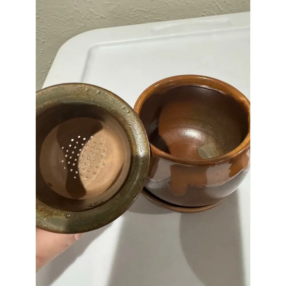 Drip Glaze Steeping Tea Cups Pottery Set 2
